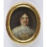 * Miniature. Portrait of a gentleman, English, circa 1640