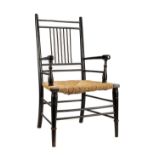 * Chair. A William Morris “Sussex” chair and other furniture
