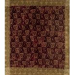 * Fabric panel. A pieced panel of velvets and brocade, 17th/18th century