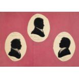 * Silhouettes. Portraits of Maoris Tuai and Titere, and Francis Hall, 1818