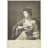 * Fisher (Edward, 1722-1785). Portrait of Kitty Fisher as Cleopatra, [circa 1752]