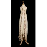 * Regency. An embroidered overdress, early 19th century