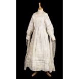 * Clothing. An Edwardian white lace tea gown, circa 1910, & other garments