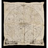 * Map handkerchief. Fairburn's Map of the Country Twelve Miles Round London, 1831