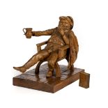 * Norbury (Ian, 1948). Sir John Falstaff, a fine walnut carved figure