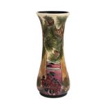 * Moorcroft. A Moorcroft pottery 'Furzey Hill' pattern vase