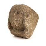 * Medieval corbel. A stone corbel carved as a head