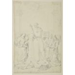 * Fuhrich (Joseph, 1800-1876). Saint Nicholas of Tolentino, pencil