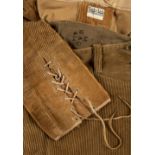 * WWII. A pair of army breeches, 1944, & other items of gentlemen's clothing