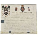 * Barbados. Grant of arms to Thomas Yard, 1810