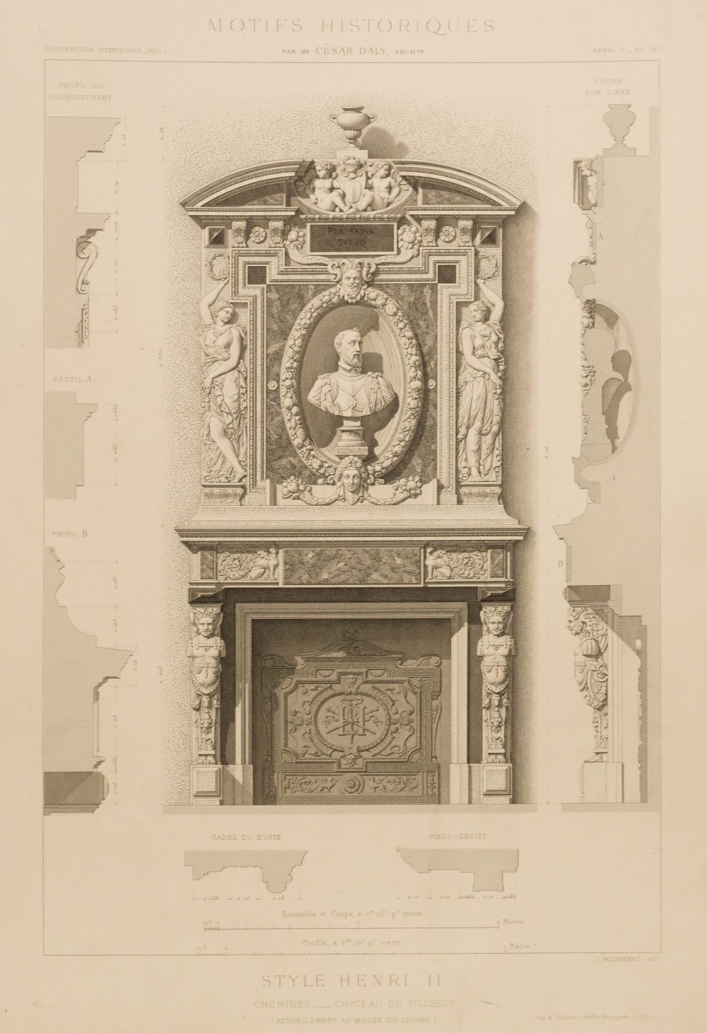 Adams (Louis). Decorations Interieures et Meubles des epoques Louis XIII & Louis XIV, Paris, 1865