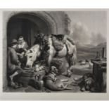 * Cousins. (Henry). Refreshment - A Scene in Belgium, published Henry Graves & Co., 1849