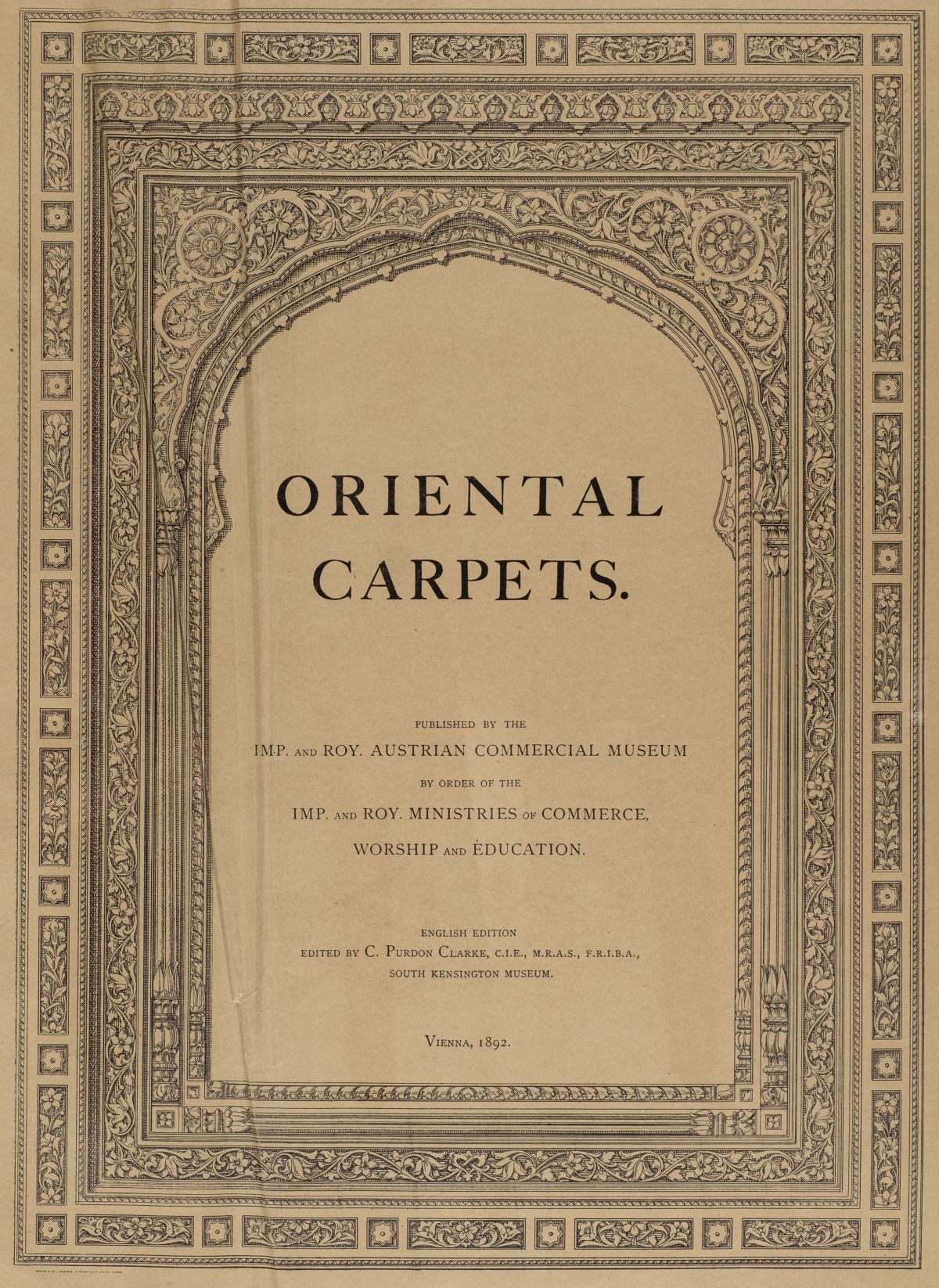 Clarke (C. Purdon, editor). Oriental Carpets, 1st English edition, 1892 - Image 2 of 2