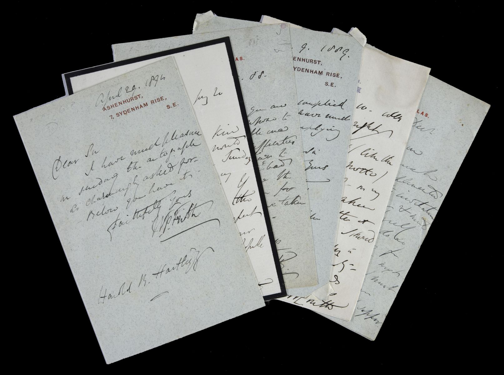 * Frith (William Powell Frith, 1819-1909). A group of 17 autograph letters signed, 1860s/1900s