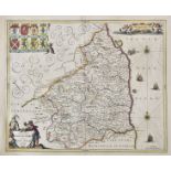 Northumberland. Jansson (Jan), Comitatus Northumbria vernacule Northumberland, circa 1648