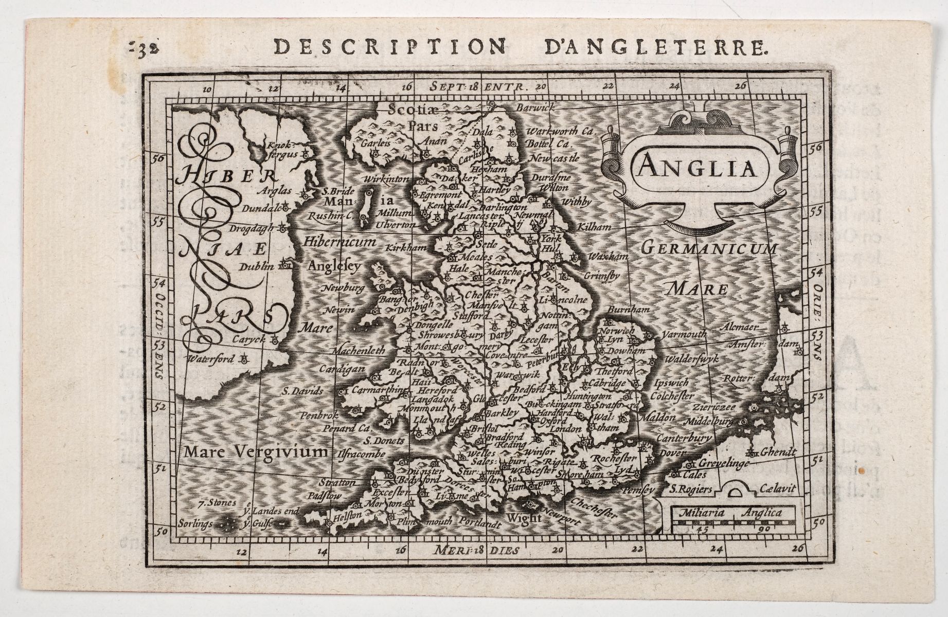 British Isles. Mercator (Gerard), Tab. I. Europae Continens Albion Britanniam et Hiberniam, 1690 - Bild 3 aus 4