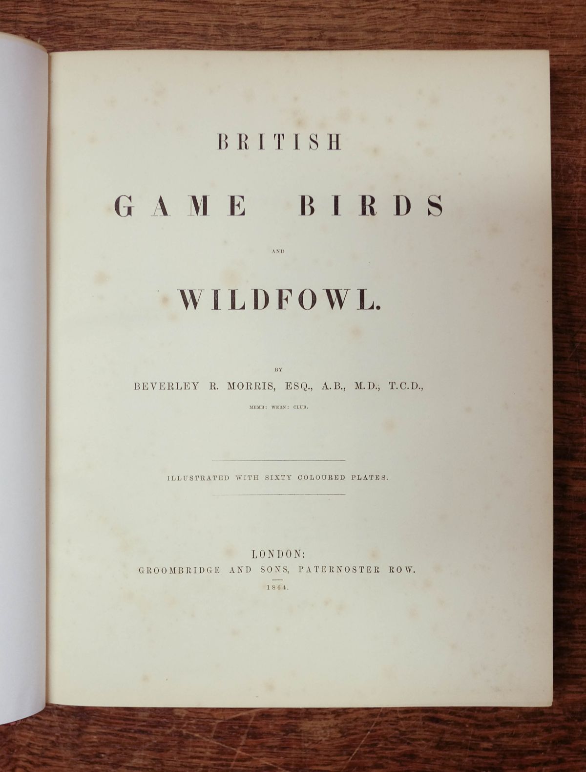 Morris (Beverley R.). British Game Birds and Wildfowl, 1864 - Image 7 of 12