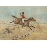 * Alken (Henry, 1785 - 1851, attributed). Set of four Fox Hunting scenes