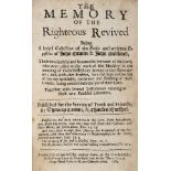 Camm (John & Audland, John). The Memory of the Righteous Revived, 1689