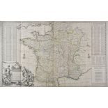 France. Moll (H), A New and Exact Map of France..., circa 1710