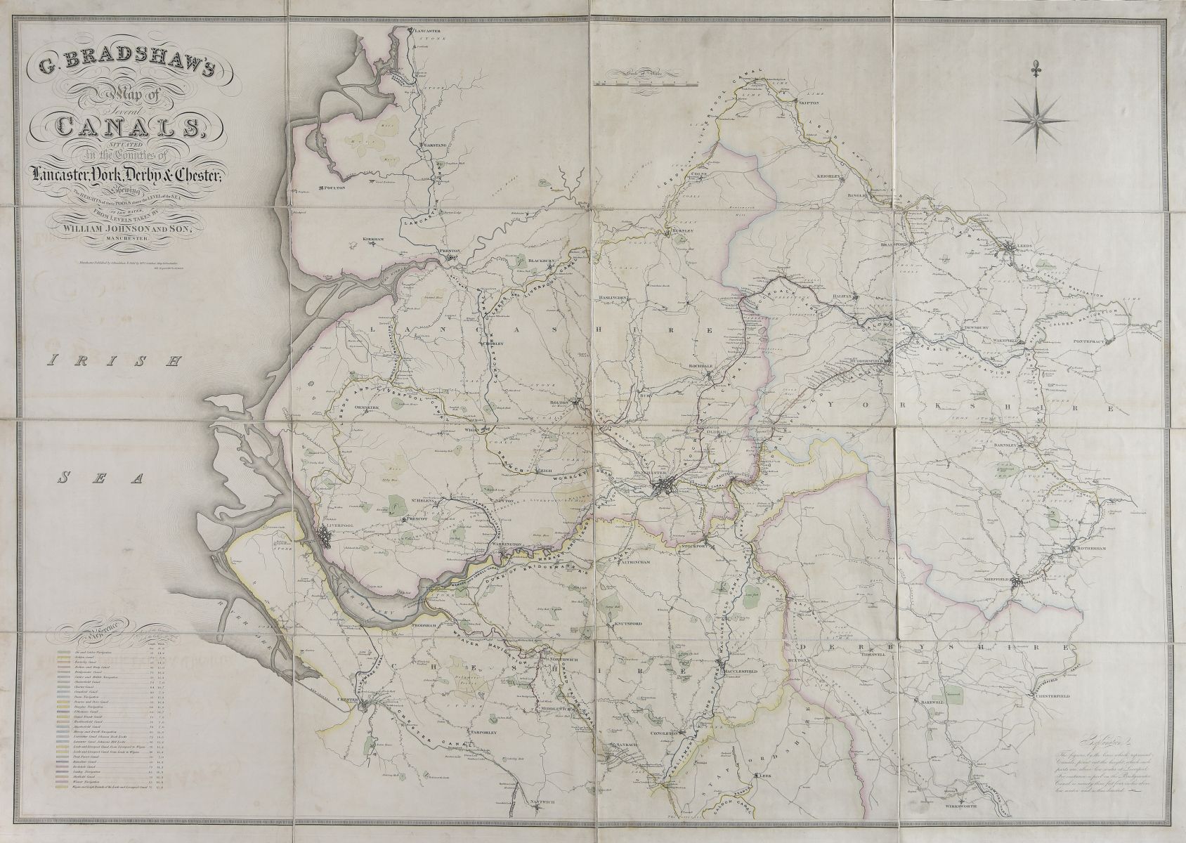 Canal Maps. Bradshaw (G.), Two canal maps, circa 1829