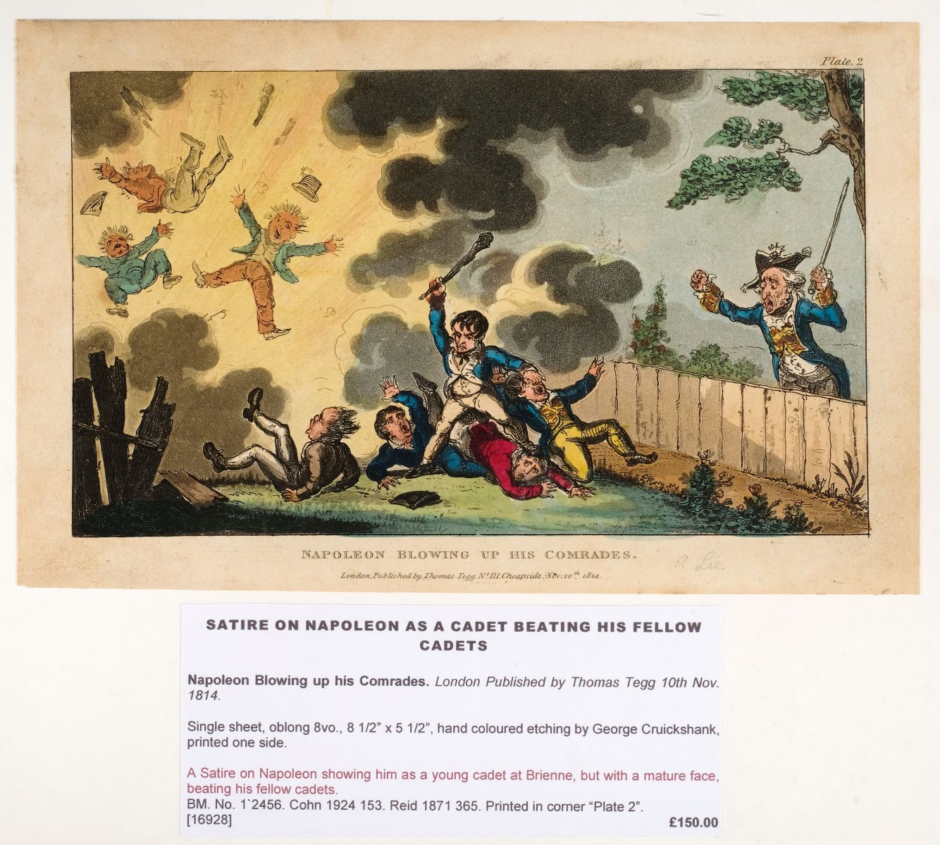 * Cruikshank (George, 1792-1878). Snuffing out Boney!, T. Tegg, 1814, and 17 others - Image 6 of 17