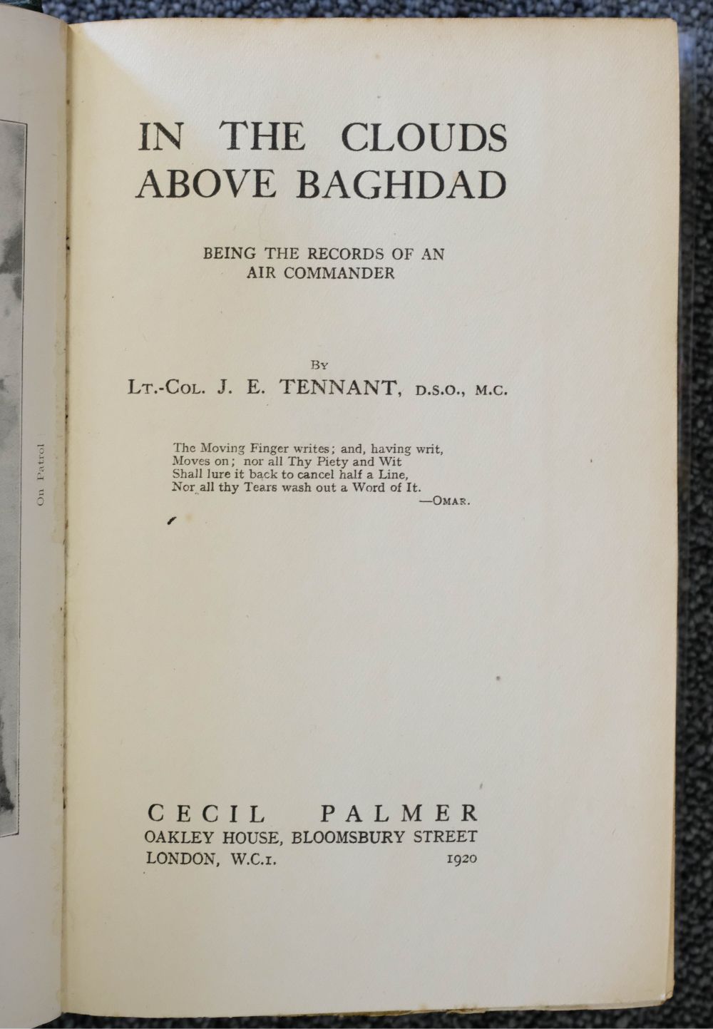 Candler (Edmund). The Long Road to Baghdad, 2 volumes, 4th impression, 1919 - Bild 4 aus 5