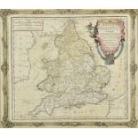 * Maps and prints. A collection of six engraved maps and prints, mostly 19th century