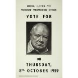 * Churchill (Winston Spencer). General Election poster, [1959]