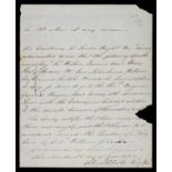* Clarke (Sir Alured, 1744-1832). Manuscript document signed, Savannah, Georgia, 1782
