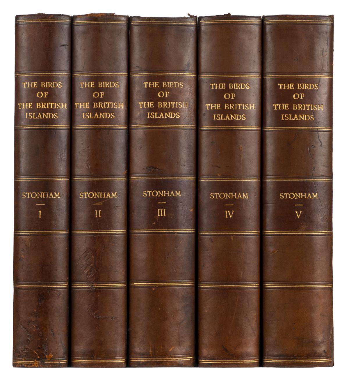 Stonham (Charles). The Birds of the British Islands, 5 volumes, 1st edition, 1906-11