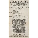 Baldi (Bernardino). Versi e Prose, 1590
