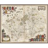 * Worcestershire & Warwickshire. Jansson (Jan), Wigorniensis comitatus cum Warwicensi, circa 1650