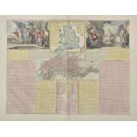 England & Wales. Chatelain (Henry Abraham), Four maps of the British Isles, circa 1720