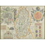 * Nottinghamshire. Four engraved maps, 17th - 19th century