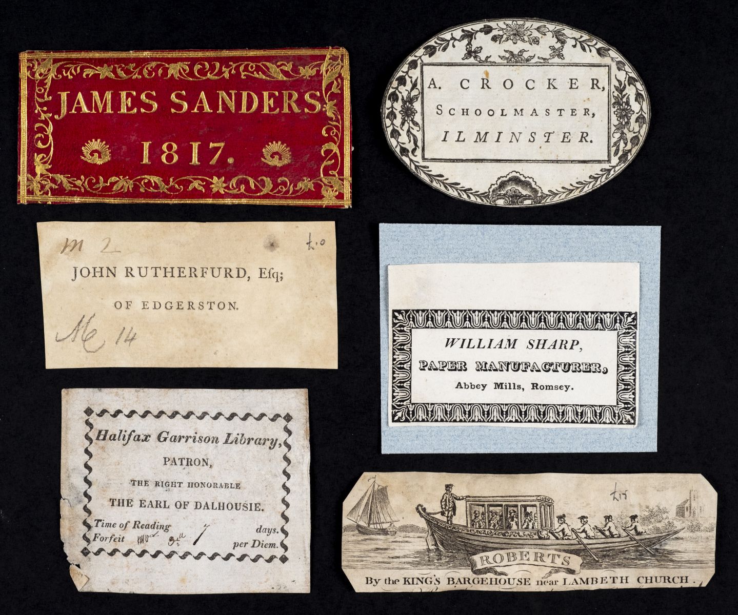 * Bookplates & labels. A collection of 30 bookplates and ownership labels, 18th & 19th century