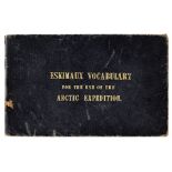 Washington (John). Eskimaux and English Vocabulary, 1850