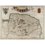 Norfolk. Blaeu (Johannes), Nortfolcia, Norfolk, Amsterdam, circa 1648