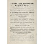 Roland (George). A Treatise on the Theory and Practice of the Art of Fencing, 2nd ed., 1824