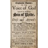 Englands Vanity. Englands Vanity: Or the Voice of God against the Sin of Pride in Dress and Apparel