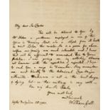 * Gell (William, 1777-1836). Autograph letter signed, 1813