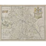 Shropshire. Saxton (Christopher & Lea Philip), Shropshire accuratly drawen and sett forth, 1693