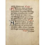 * Manuscript & Early Printed Leaves, circa 1460-80