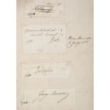 British & Irish politicians & peers. Autograph album, 18-19th century