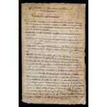* France under Napoleon. Manuscript report in French, 1803