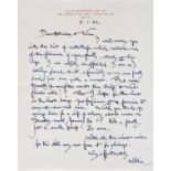 * Flint (William Russell, 1880-1969). A series of 27 autograph letters signed