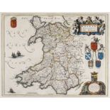 Wales. Blaeu (Johannes), Wallia Principatus vulgo Wales, Amsterdam, circa 1660