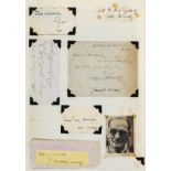 * Autographs miscellany. A group of 3 autograph scrapbooks