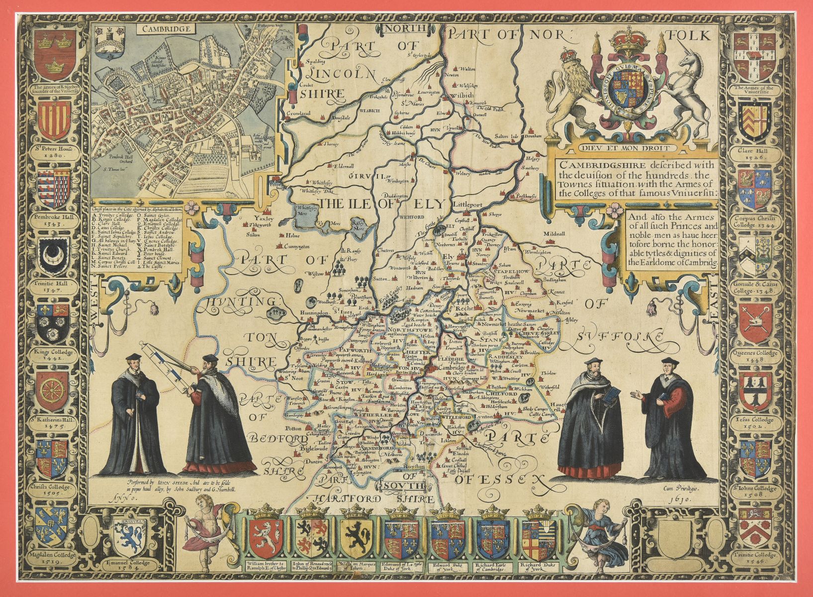 * Cambridgeshire. Speed (John), Cambridgshire described..., 1611 or later