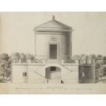 Italy. Album of architectural studies and designs, c.1812-27, & 3 other items